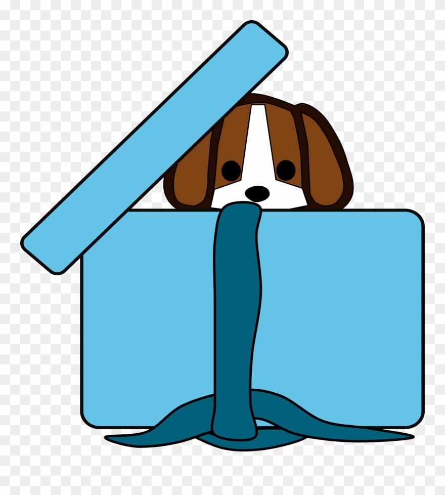 Download Puppy In A Box Clipart Beagle Puppy Clip Art - Dog In A Box Clipart - Png Download