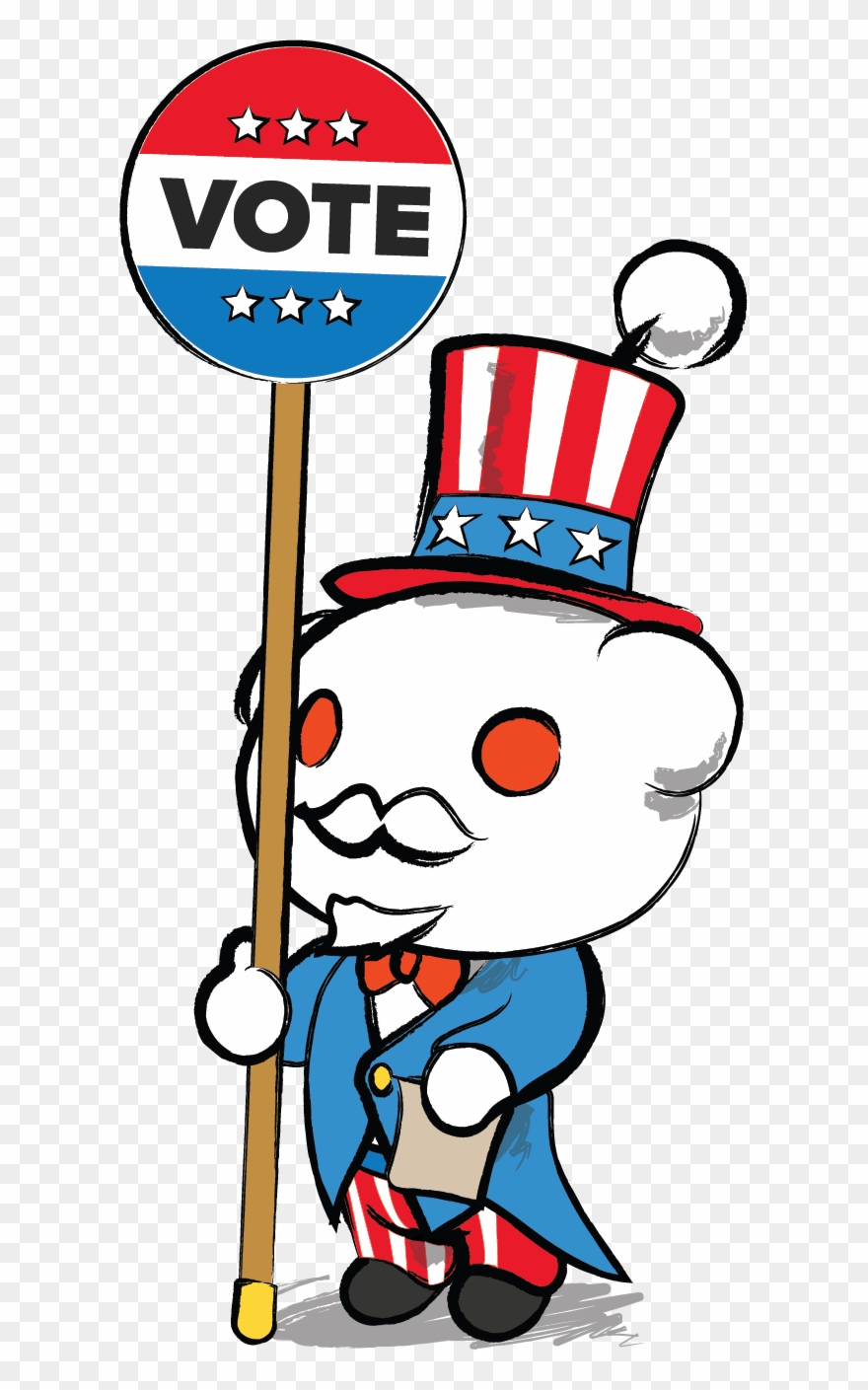 Happy Election Day 2018 - Patriotischer Entwurf, Amerikanische Quadratischer Clipart