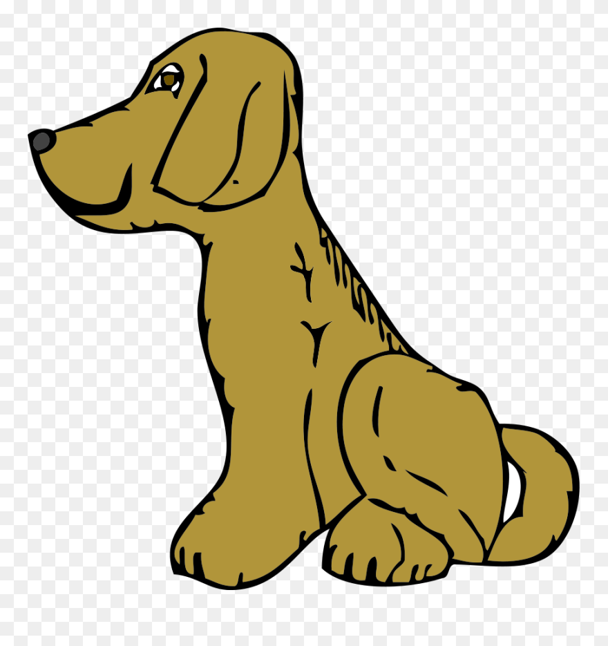 Free Vector Dog Side View Clip Art - Cartoon Dog From The Side - Png Download