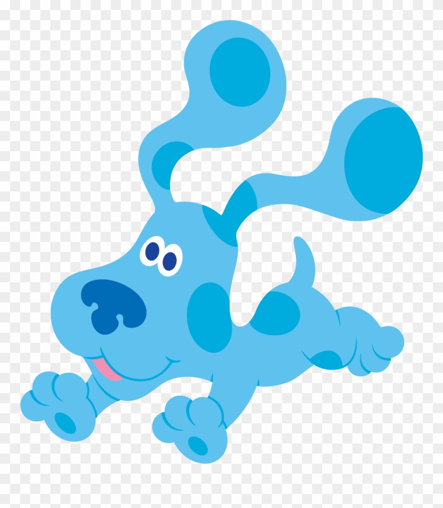 Blue's Clues Clip Art Running Clipart Png - Blue From Blue's Clues Transparent Png
