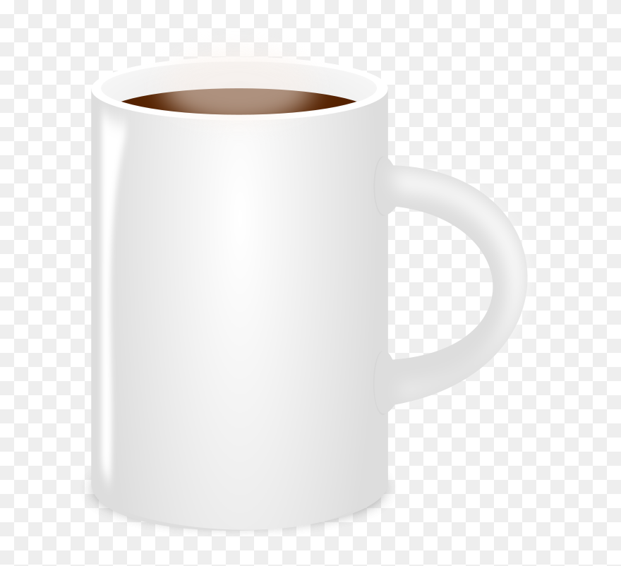 Clip Art Clipart Coffee Cup Clip Art - White Colour Cup - Png Download