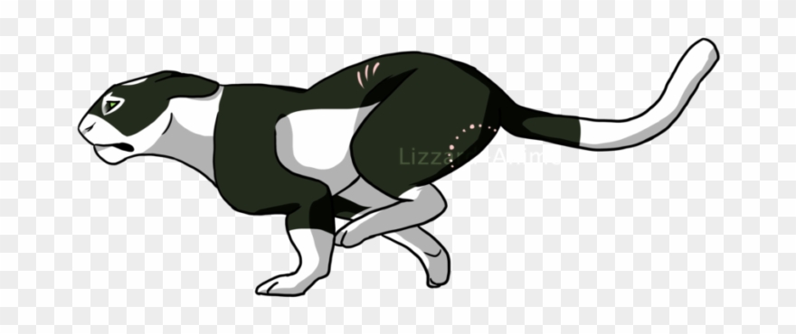 Cat Running Animation Ych Commission 3 By Lizzarddraws - Cat Clipart