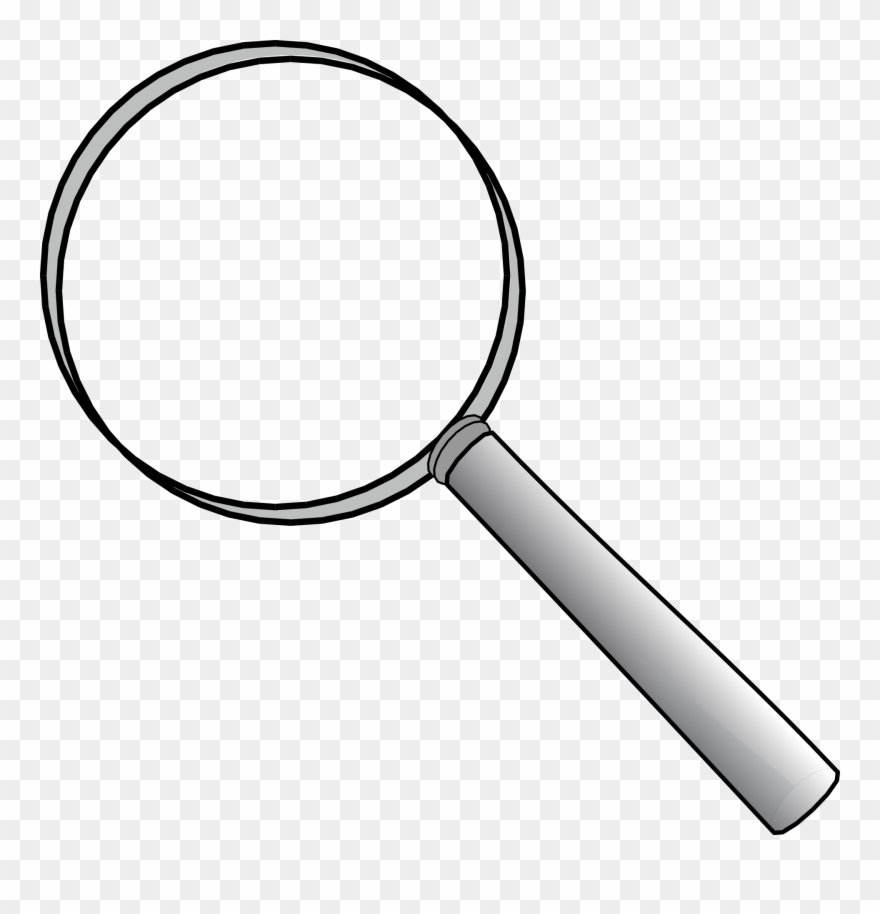 Magnifying Glass Clipart Black And White - Png Download