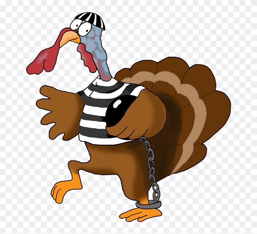 Running Turkey Clip Art Free - Turkey Running Away From Thanksgiving - Png Download