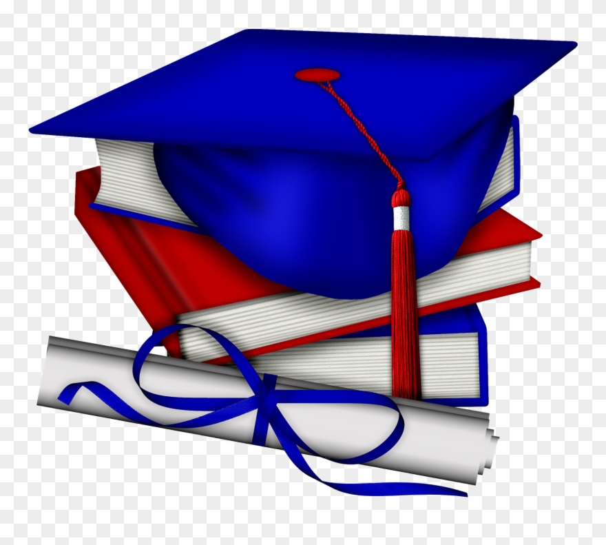 Clip Art Graduation - Graduation Red White And Blue - Png Download