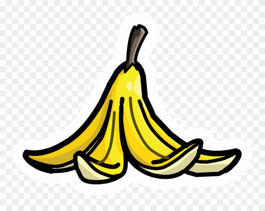 Banana Peel Pin - Desenho De Casca De Banana Clipart