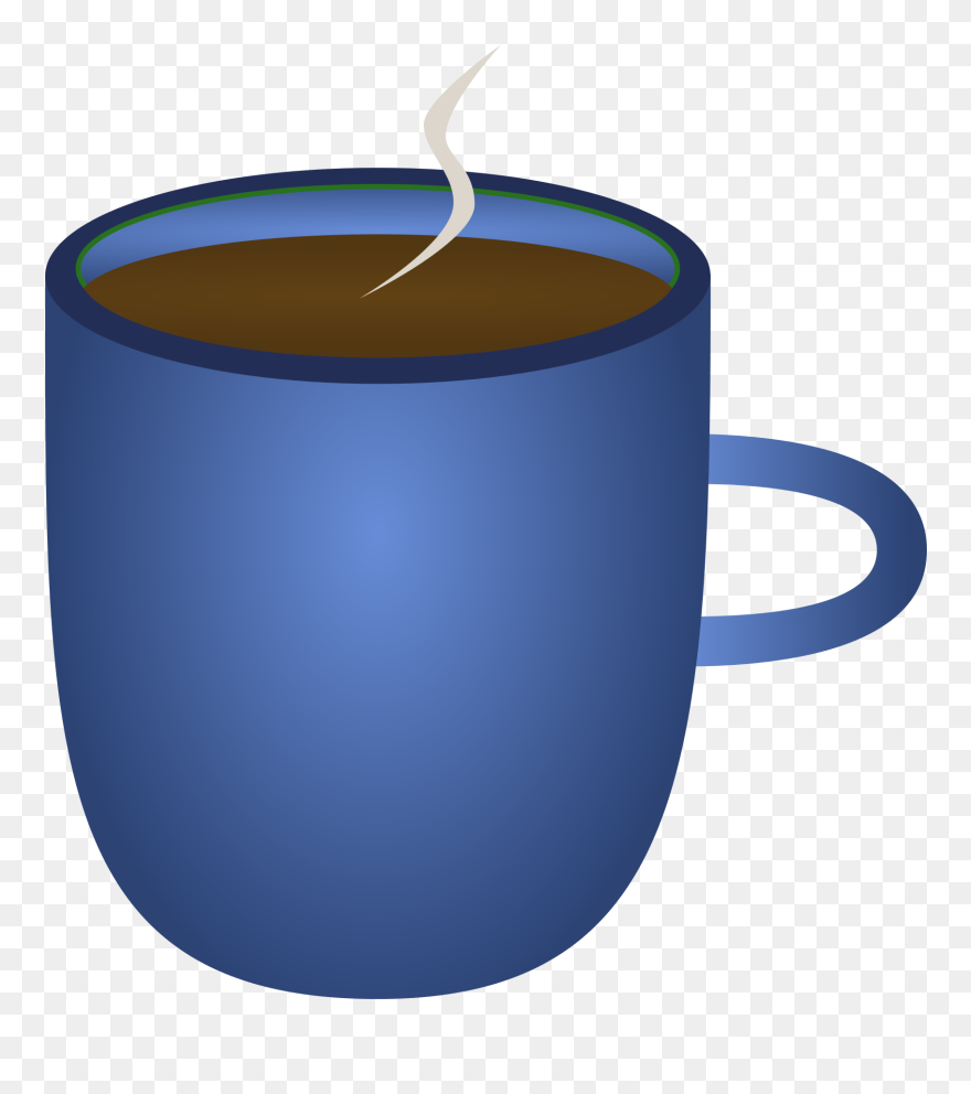 Background Cup Clipart, Explore Pictures - Blue Coffee Cup Clipart - Png Download