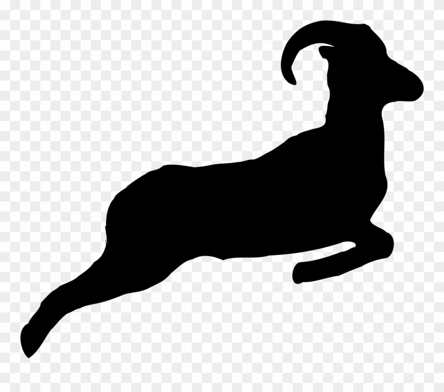 Jumping Ram Clipart - Png Download