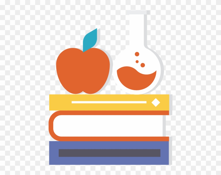Apple Book Test Tube Books - Book Clipart