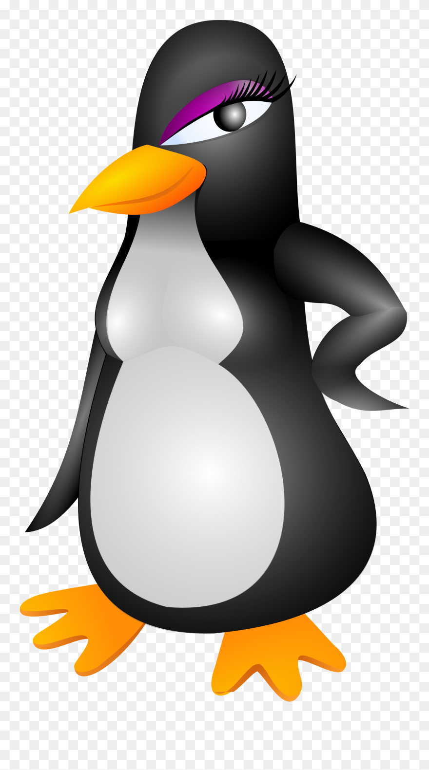 Christmas Penguin Family Panda Free Images - Black And White Penguin Beach Towel Clipart