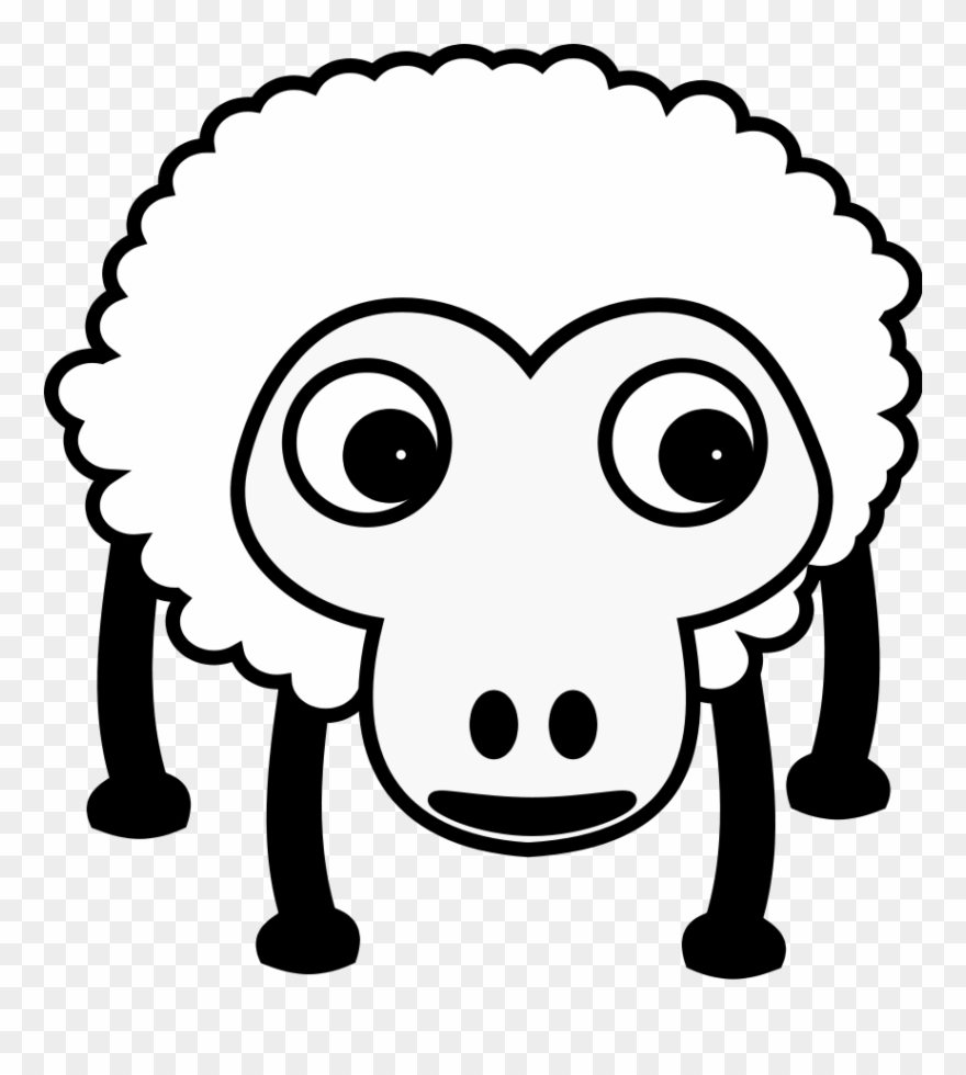 Dall Sheep Ram Clipart, Vector Clip Art Online, Royalty - ภาพ การ์ตูน สี ขาว - Png Download