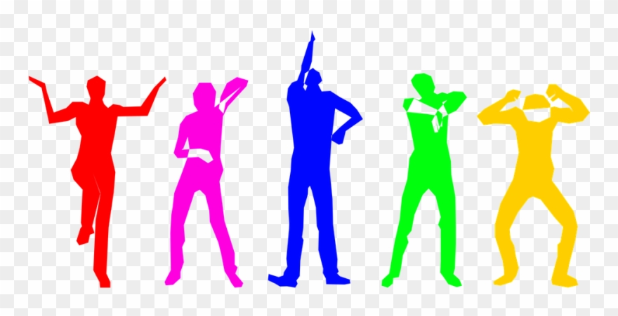 Clipart - Tecktonic-silhouettes - Disco Dancing Silhouette - Png Download