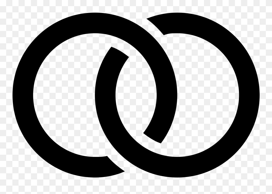 The Icon Of Wedding Rings Consists Of Two Circles Linked - Financialforce Logo Png Clipart