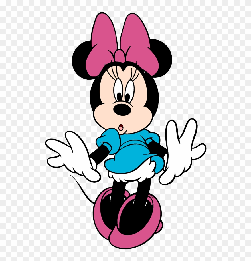 New Surprised Minnie - Caderno Espiral Capa Dura Universitário 16 Matéria Clipart