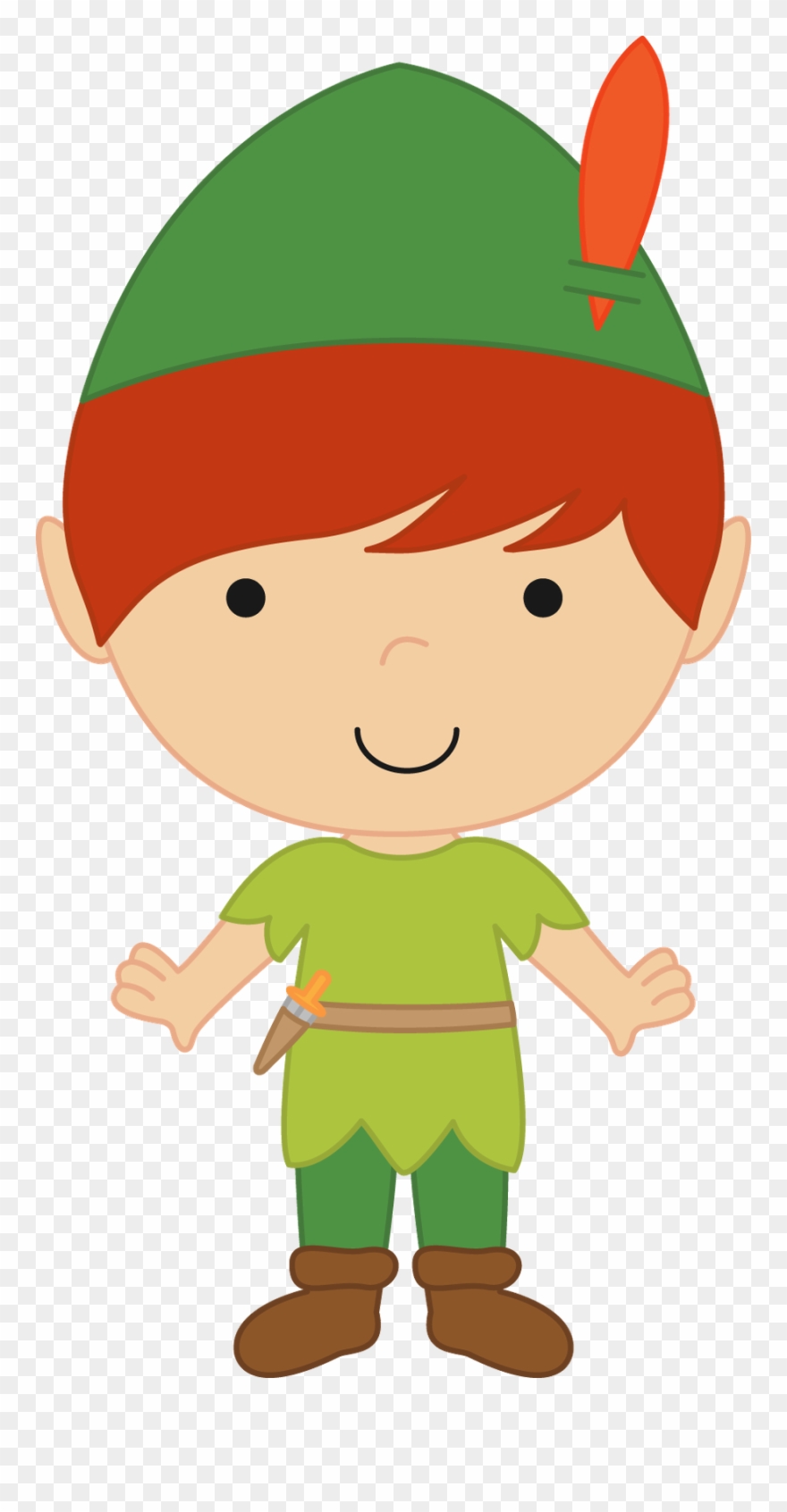 Neverland Friends Clipart - Cute Peter Pan Clipart - Png Download