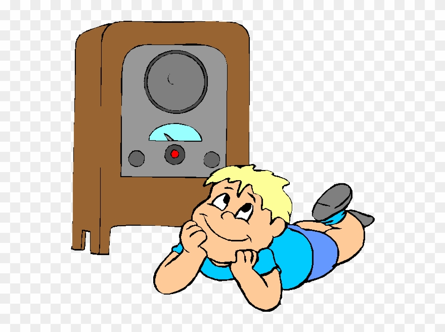 #50by50ish #38a Share My Music On Mobile And Home Devices - Listening To Radio Cartoon Clipart