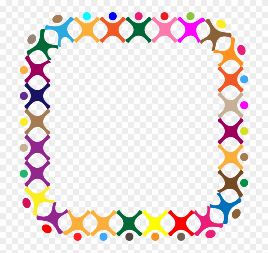 Borders And Frames Computer Icons Picture Frames Habitude - Circle Of People Transparent Clipart