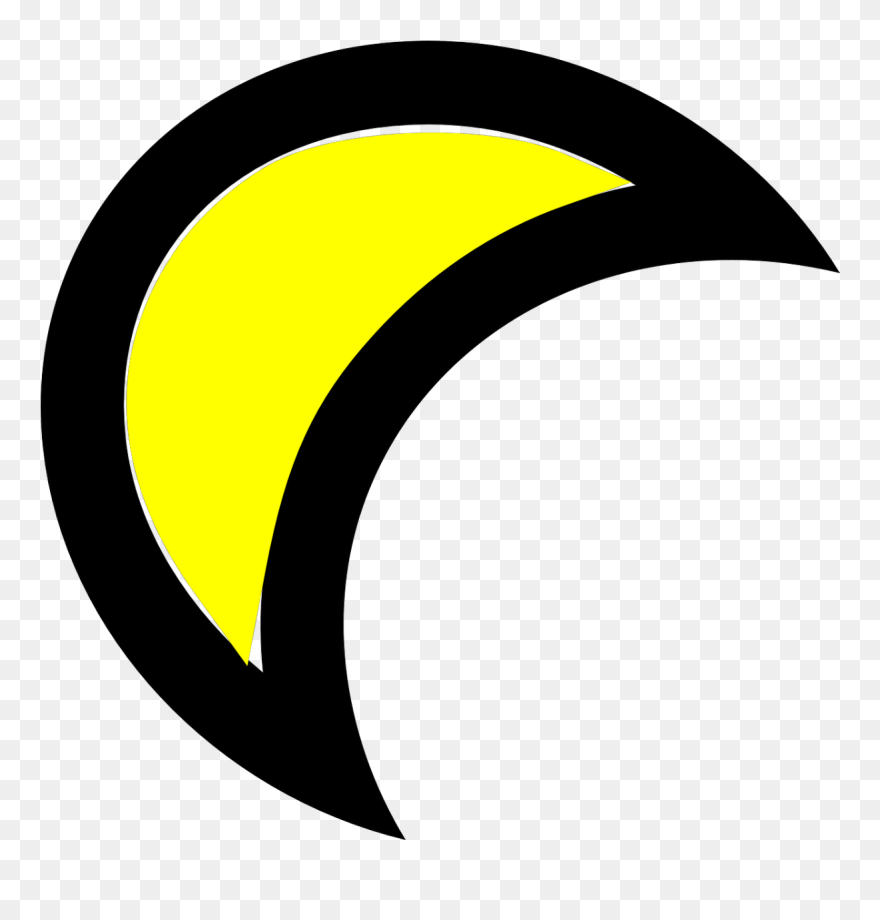 Moon Clip Art - Small Cartoon Moon - Png Download