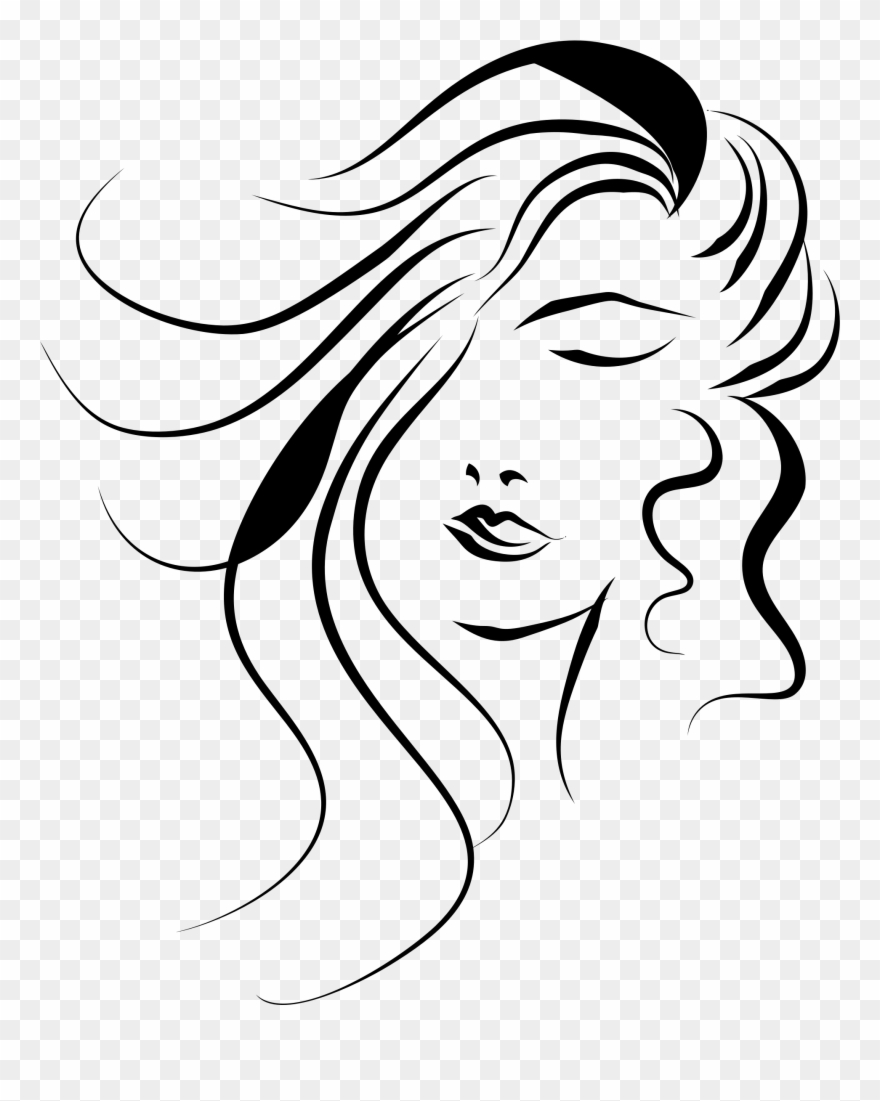 Girl Face Vector Png Clipart