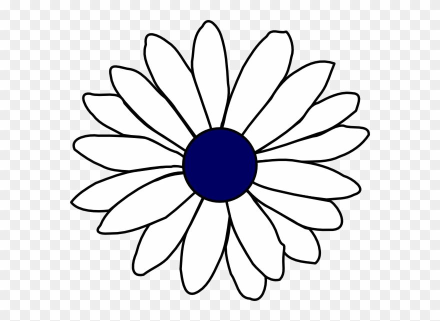 Daisy S Clipart Art - Daisy Flower Clipart Black And White - Png Download