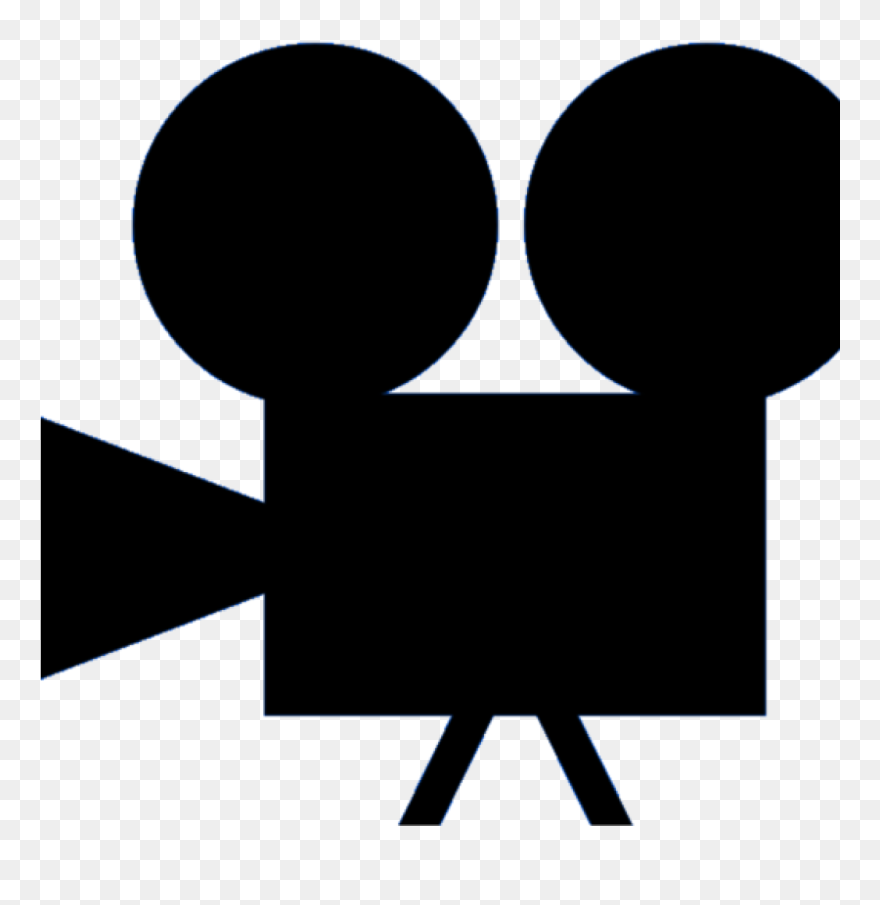 Hollywood Clipart Vintage Video Camera - Photographic Film - Png Download