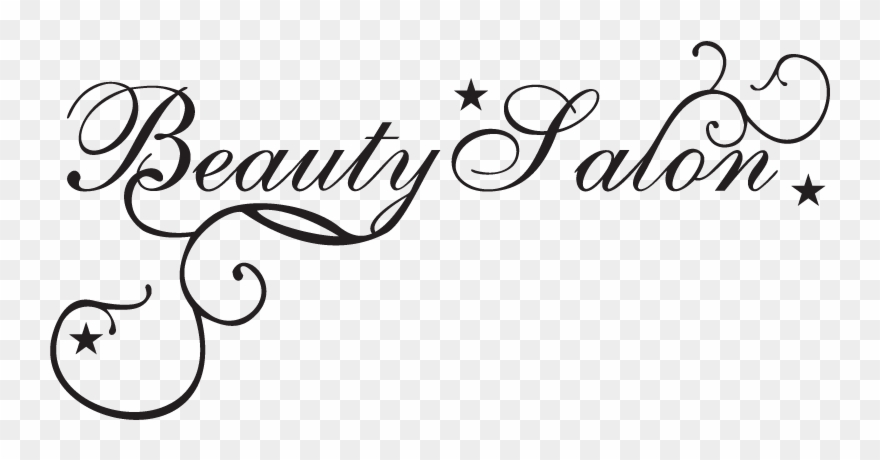 Wall Sticker Beauty Salon - Design Clipart