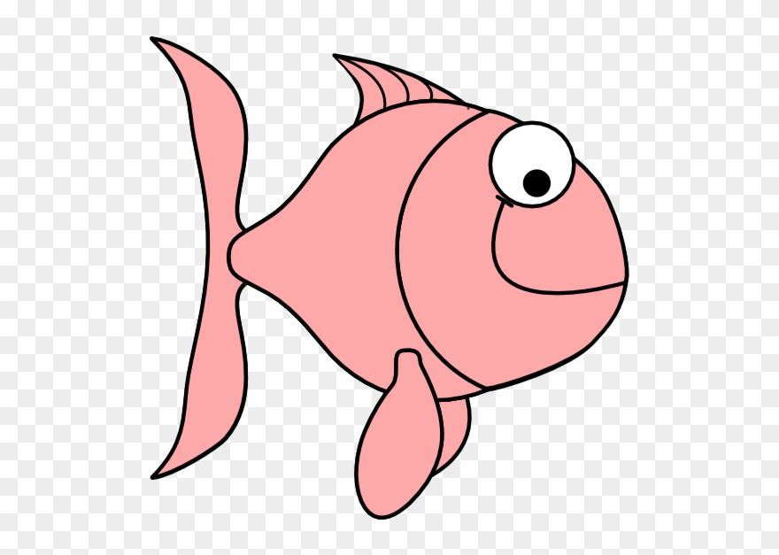 Pink Fish Bubbles Clip Art At Clker - Clip Art Pink Fish - Png Download