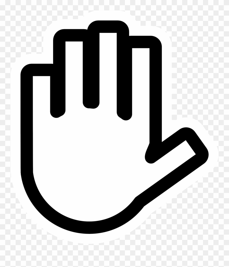 Zoom Clipart Free For Download - Placa Pare Com A Mão - Png Download