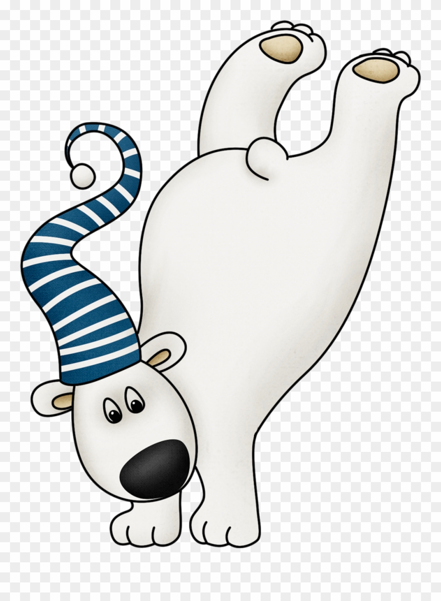 Cute Winter Clip Art - Cute Polar Bear Clip Art - Png Download