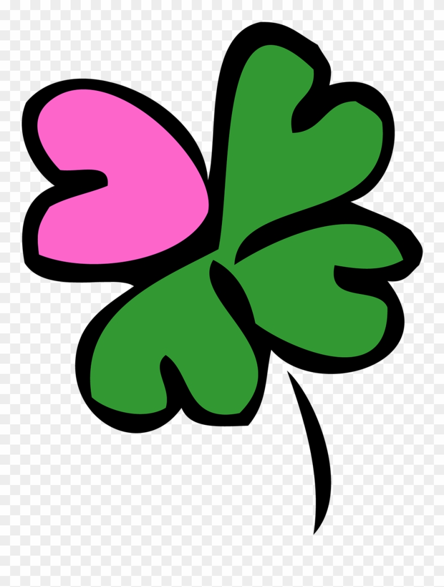 Heart Four Leaf Clover Clipart