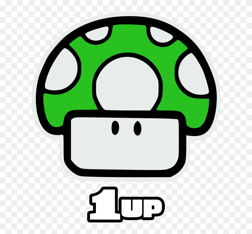 Graphic Free Download Battleship Clipart Crazy - One Up Mario Bros - Png Download