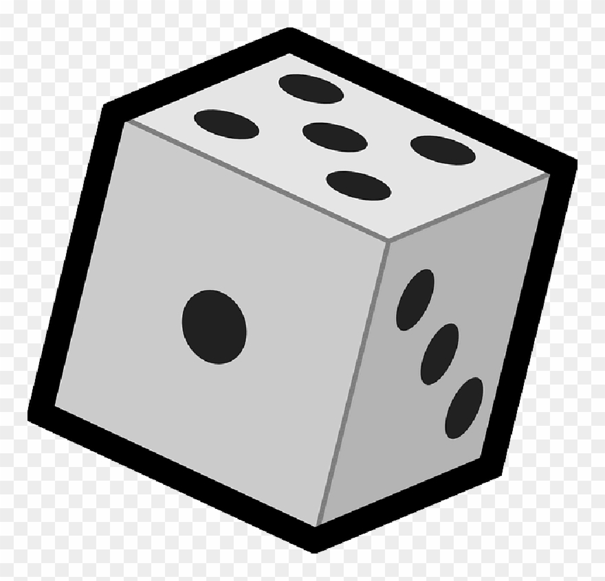 Download Dice Drawing Game Graphic Arts - Dice Clipart - Png Download