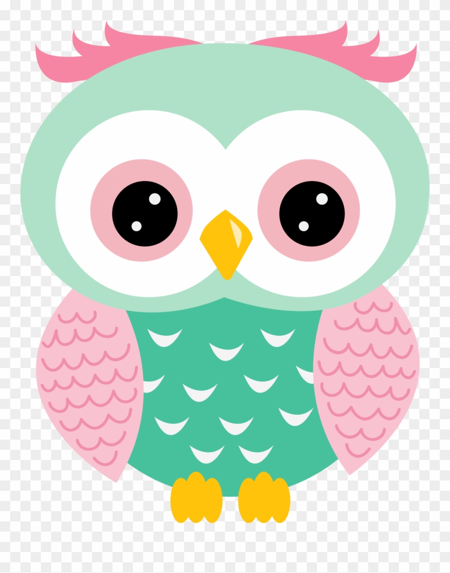 Eulen Clipart - Desenho De Corujinha Colorida - Png Download