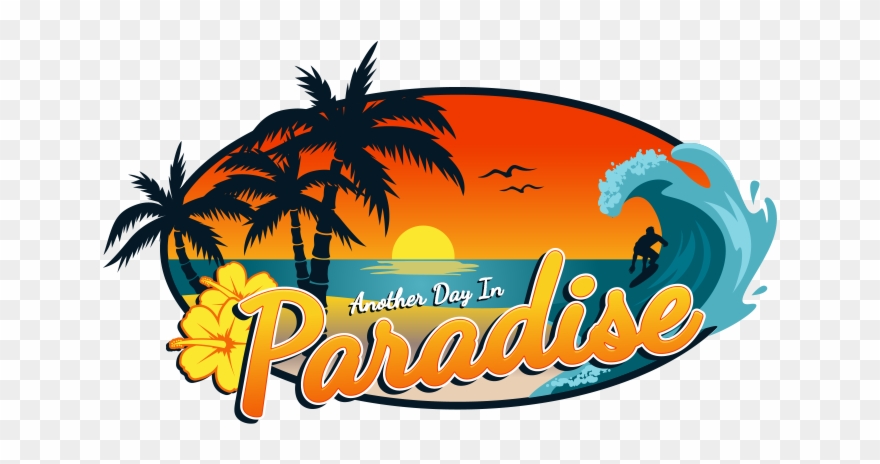 Image Black And White Download Ride The Wave Another - Another Day In Paradise Logo Clipart