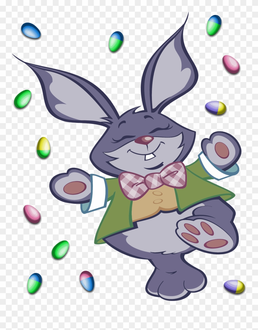 Clipart Bunny Character - Easter Bunny - Png Download
