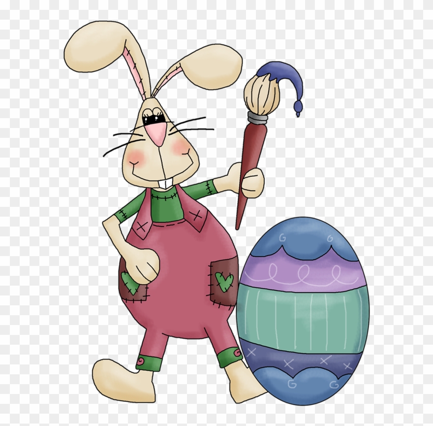 B *✿* Clip-easter Easter Clip Art, Clip Art Pictures - Happy Easter Rabbit Bag - Png Download