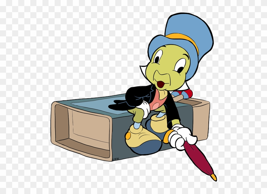 Jiminy Cricket Sitting On Box Of Matches - Jiminy Cricket Clipart