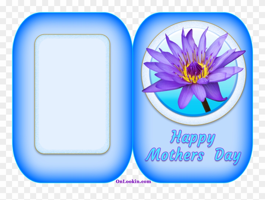 Happy Mothers Day Water Lily Flower - English Spanish Bible No6: King James 1611 - Reina Clipart