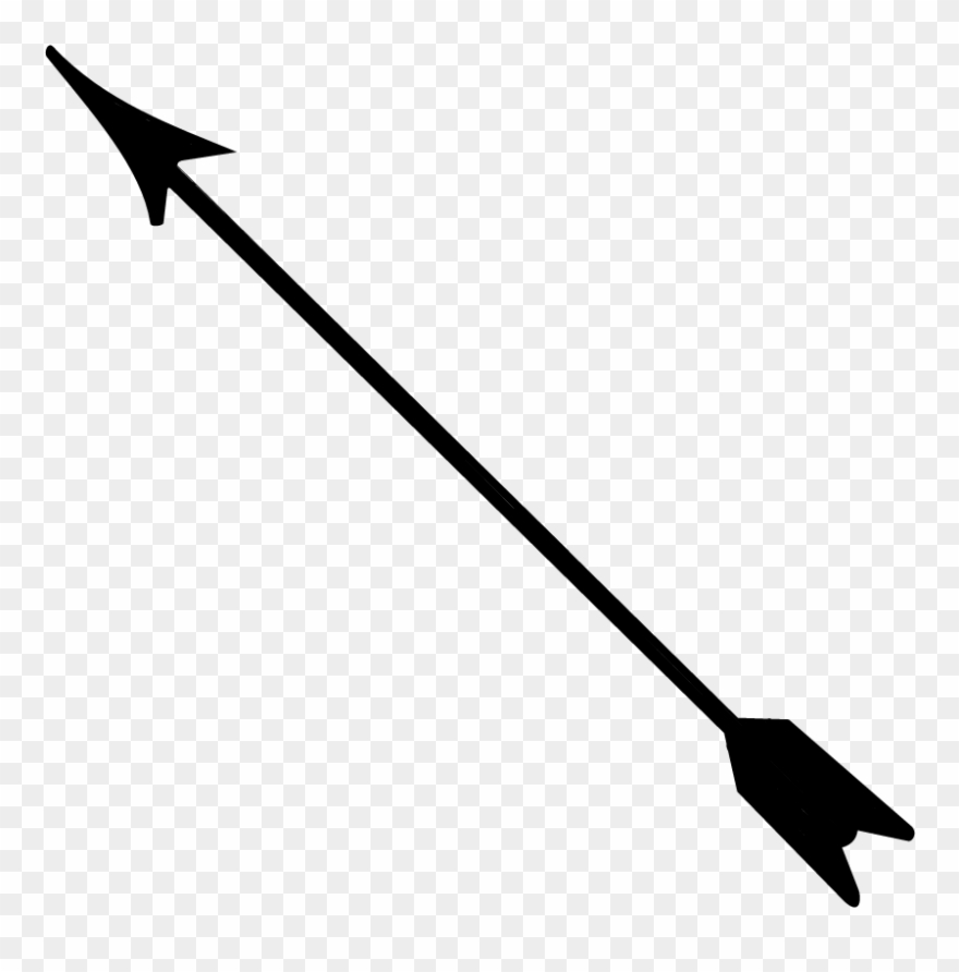 Black Arrow Clip Art - Archery Arrow Clip Art - Png Download