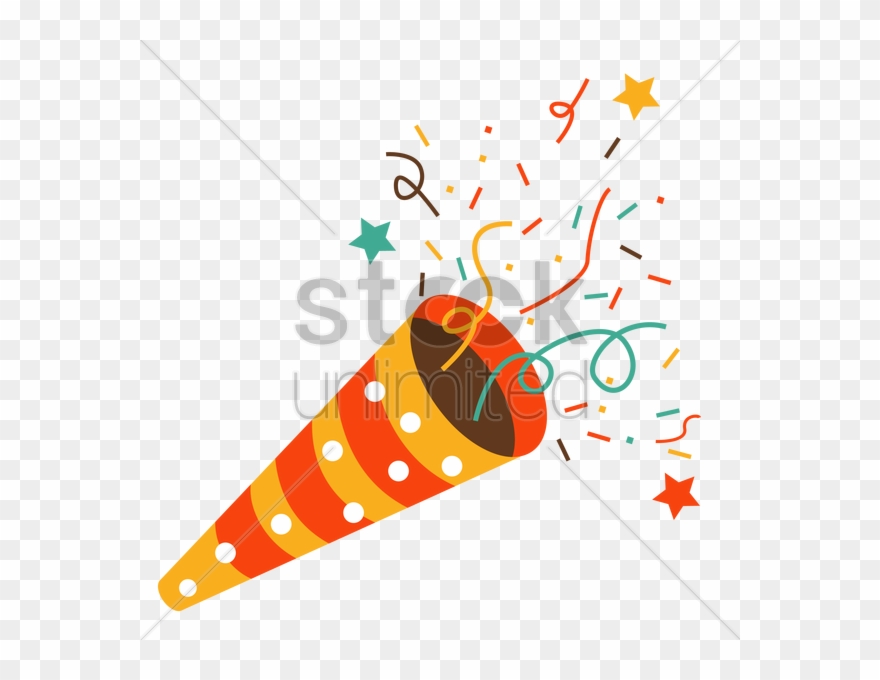 Download Party Popper Vector Clipart Party Popper Clip - Party Popper Vector Png Transparent Png