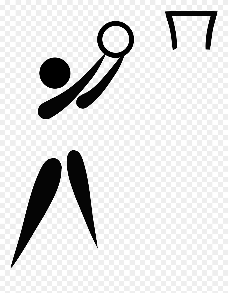 Netball Transparent Png - Basketball Pictogram Clipart