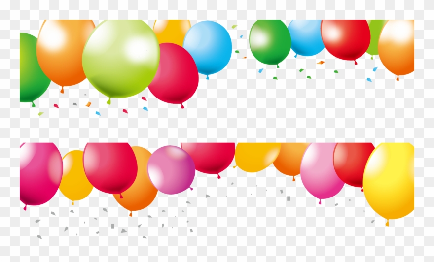 Clip Library Web Banner Birthday Creative - พื้น หลัง ลูกโป่ง Png Transparent Png