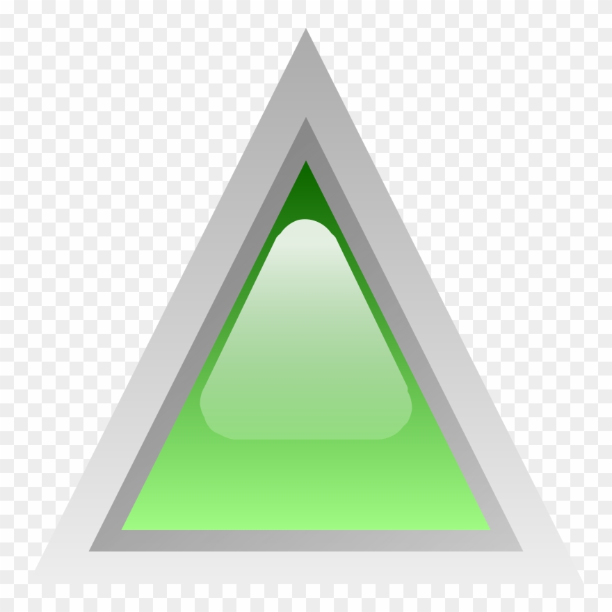 Free Led Triangular Green - Triangular Clipart