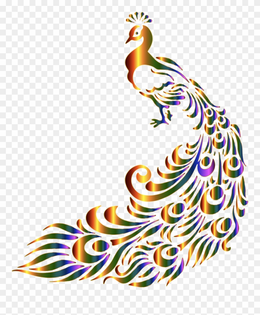 Big Image - Peacock Symbol Clipart