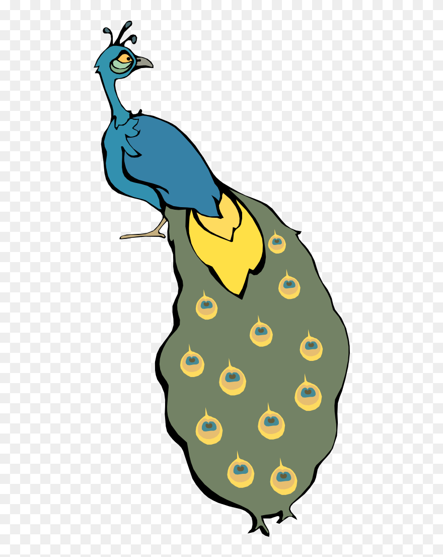 Twitter Bird Flower Cartoon Bird 14 Xochi - Cartoon Peacock Clipart