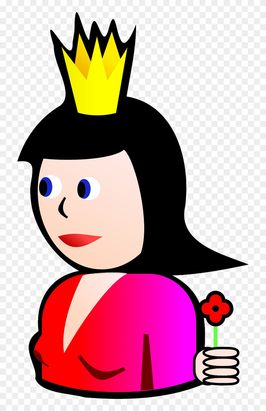 Queen Playing Card Computer Icons Dame De Carreau Drawing - Queen Of Spades Simple Clipart