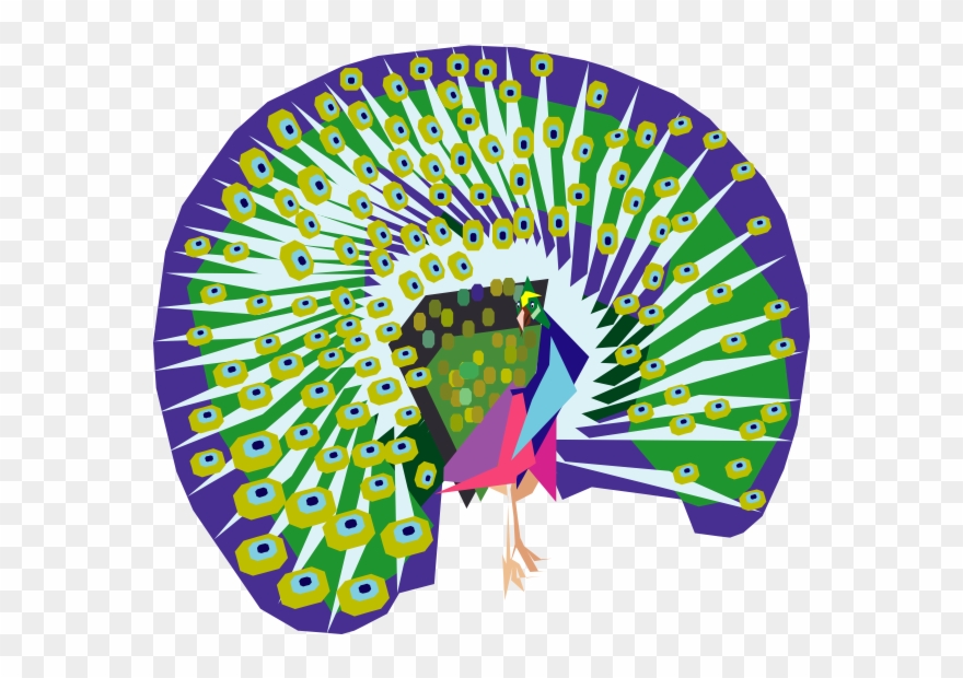 Cartoon Peacock Svg Clip Arts 600 X 540 Px - Png Download