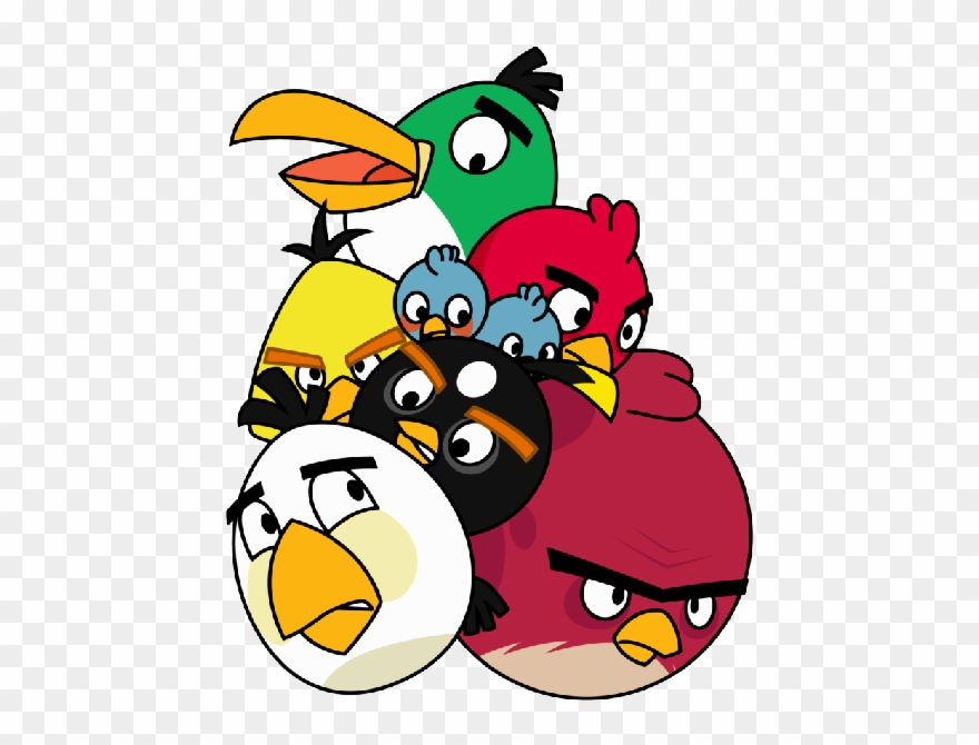Banner Royalty Free Download Arcade Clipart Gaming - Angry Birds All Together - Png Download