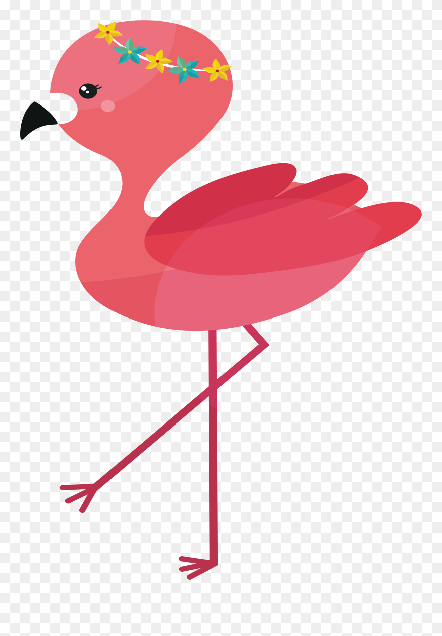 Clip Art Pink Flamingos Transprent Png Free - Cute Flamingo Clipart Png Transparent Png