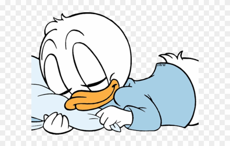 Donald Duck Clipart Sleep - Cartoon - Png Download